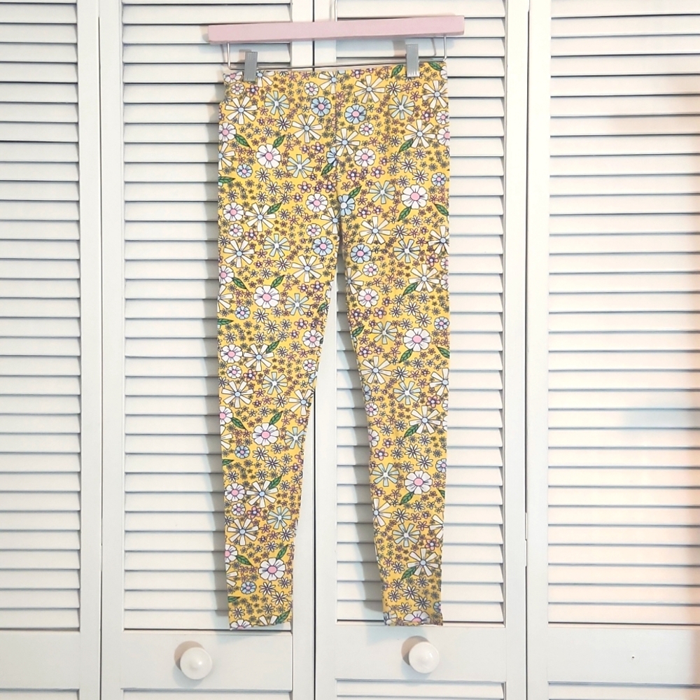 Girls Lemon Kiss Floral Leggings